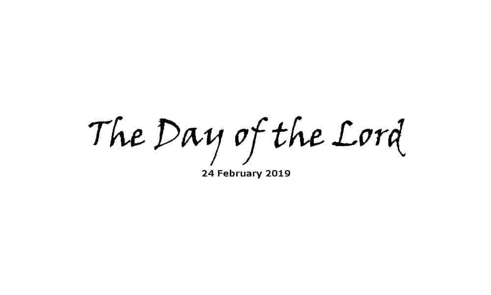 Sermon - 24-2-19 The Day of the Lord