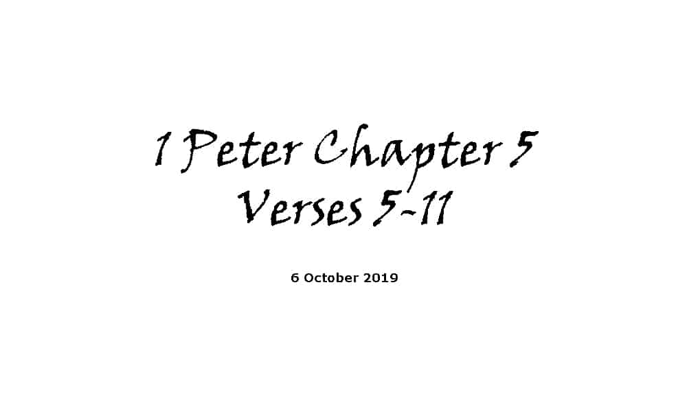 Reading -5-10-19 1 Peter Ch5 v5-11