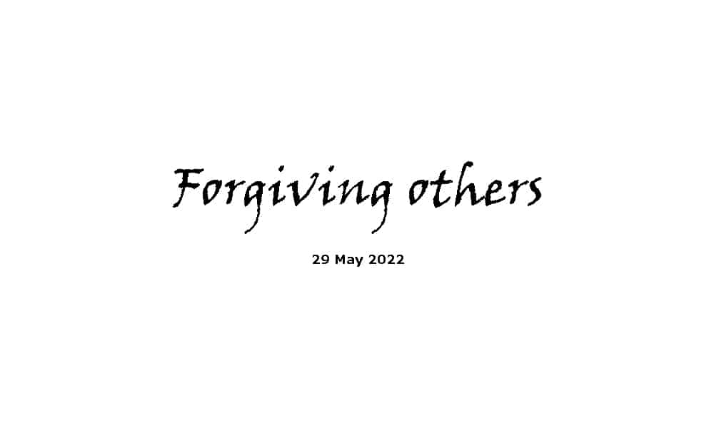 Forgiving others