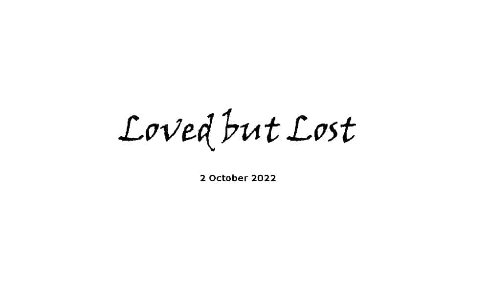 Loved but lost