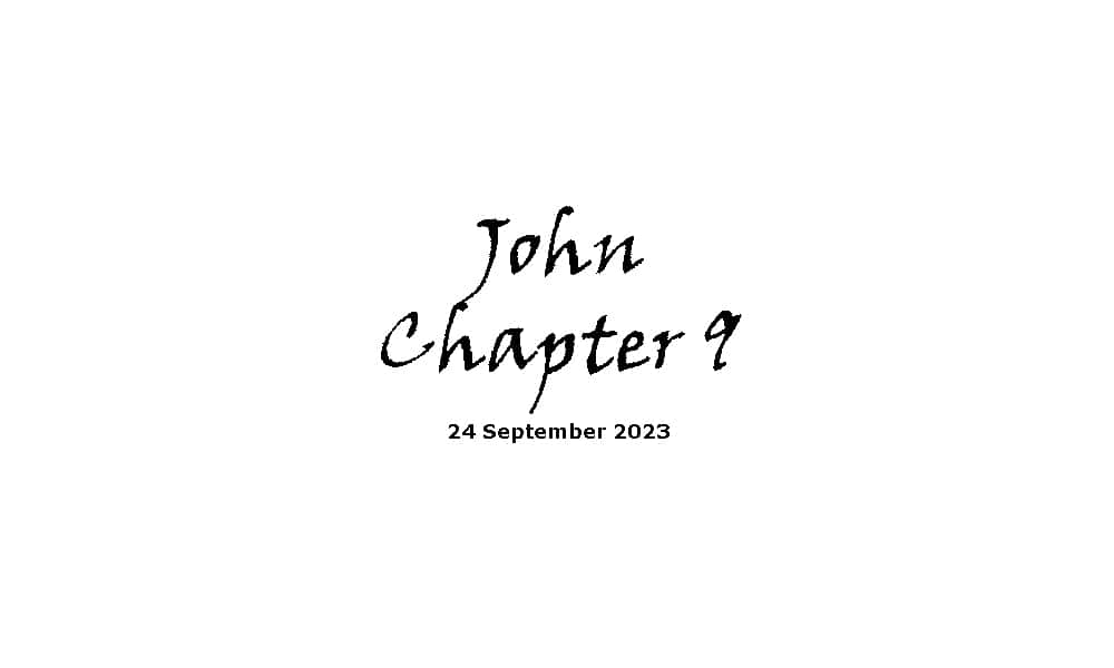 John Chapter 9