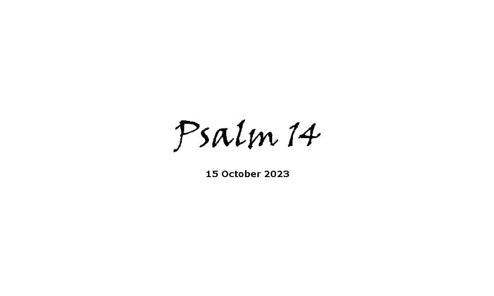 Psalm 14