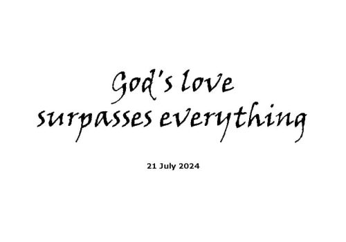 Gods Love Surpasses Everything