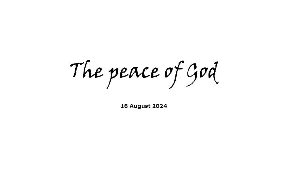 The Peace of God