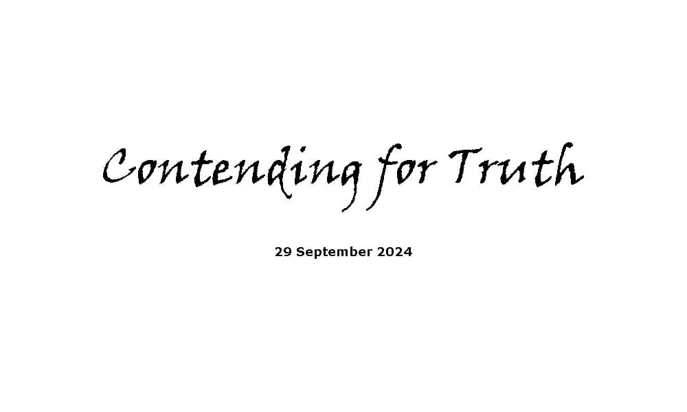 Contending for Truth