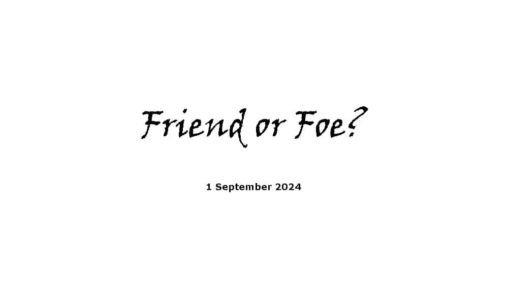 Friend or Foe?