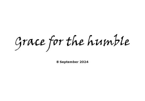 Grace For The Humble