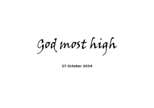 God Most High