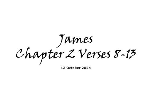 James Chapter 2 Verses 8-13