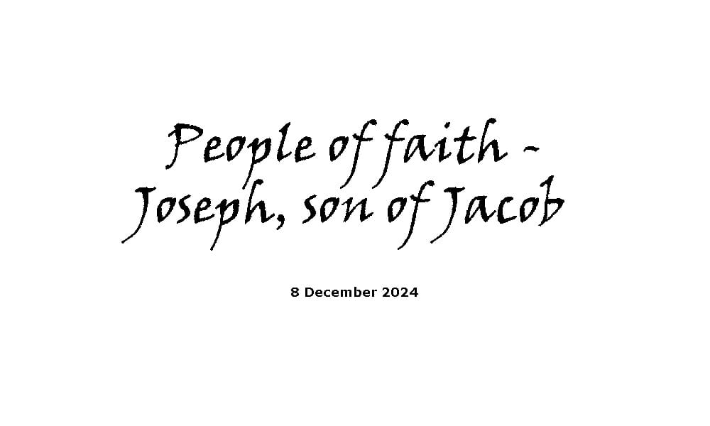 People of Faith - Joseph, Son of Jacob