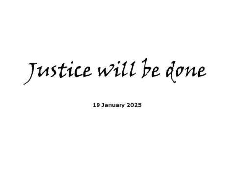 Justice will be done