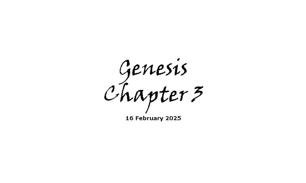 Genesis Chapter 3